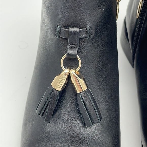 NWOT Gianni Fermani Black Leather Ankle Booties Boots, Sz 6.5 - Picture 14 of 14